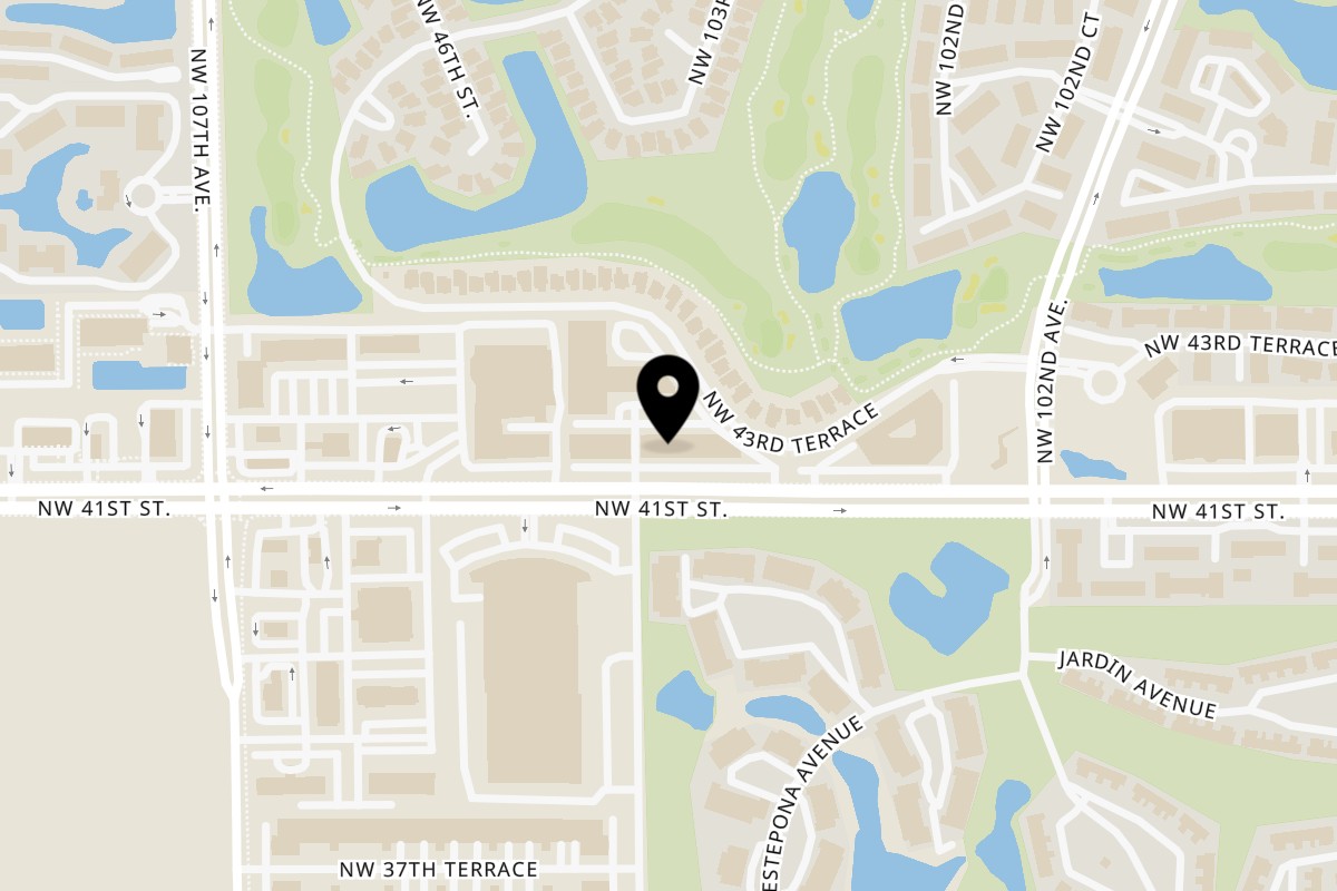 Map showing the location of NAHUEN Gourmet Market NAHUEN Doral on 10375 NW 41st St in Doral